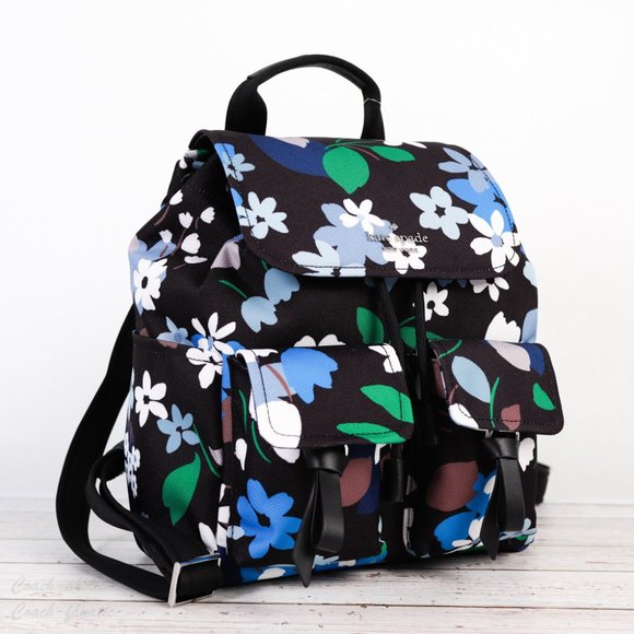 kate spade Bags Nwt Kate Spade Carley Floral Blooms Flap Backpack